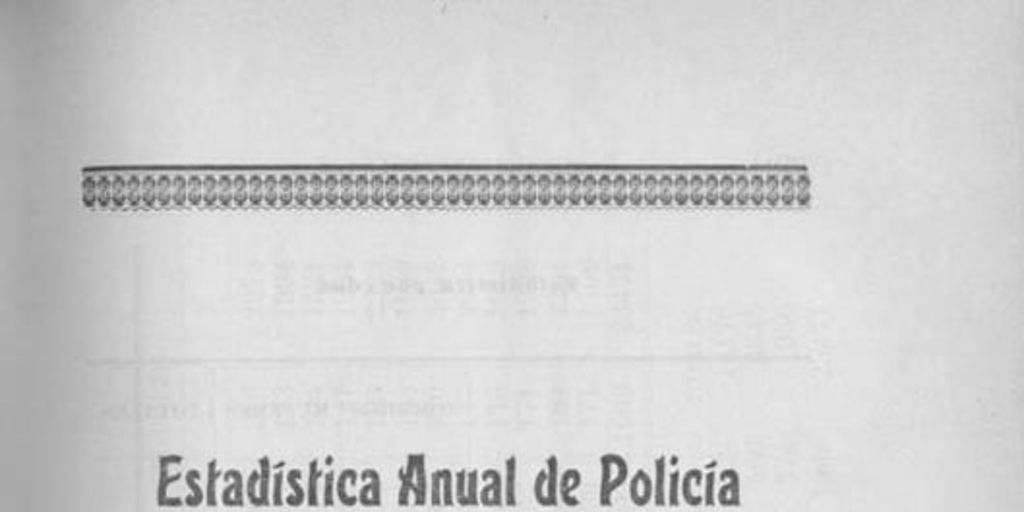 Estadística anual de policía