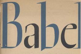 Babel : Revista de arte y crítica