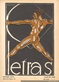 Letras, no. 21, jun. (1930) : cubierta.