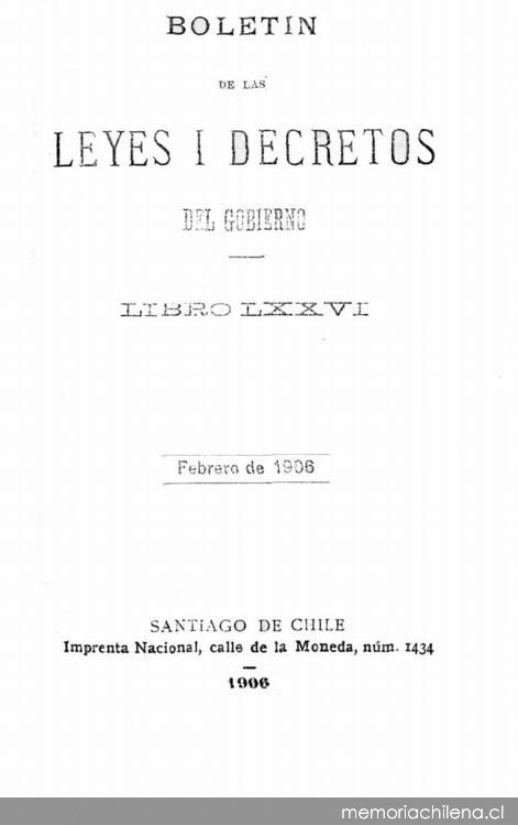 Lei núm. 1,838 que crea consejos de habitaciones para obreros. Lei núm. 1,838 que aumenta los sueldos de los empleados de los ministerios