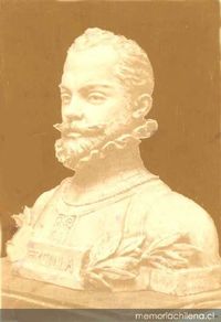 Alonso de Ercilla y Zúñiga: busto