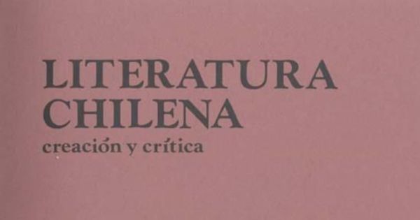 Literatura chilena, creación y crítica, no. 35, ene.-mar. (invierno 1986)