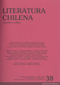Literatura chilena, creación y crítica, no. 38, oct.-dic. (otoño 1986)