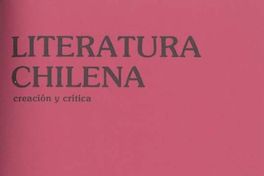 Literatura chilena, creación y crítica, no. 38, oct.-dic. (otoño 1986)