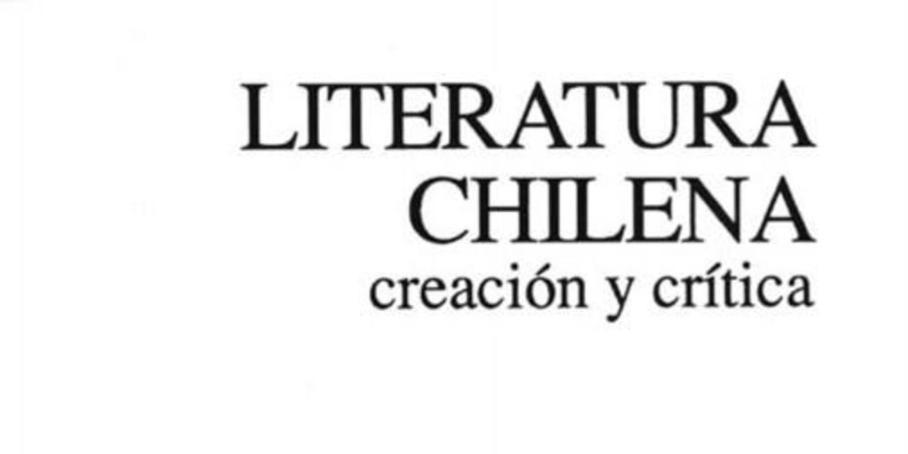 Revista Literatura chilena : creación y crítica Nº 51 (1990)