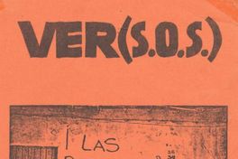 Ver(s.o.s.) : Revista de poesía, Valparaíso, septiembre 1983
