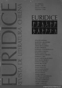 Eurídice : revista de líteratura : año 1, n° 1  junio 1987