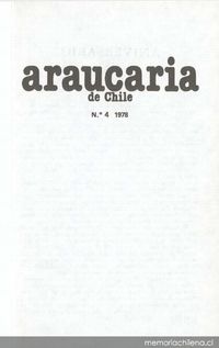 Araucaria de Chile : no.4 (1978