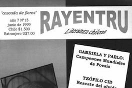 Rayentru : literatura chilena : año 7, n° 15, junio 1999