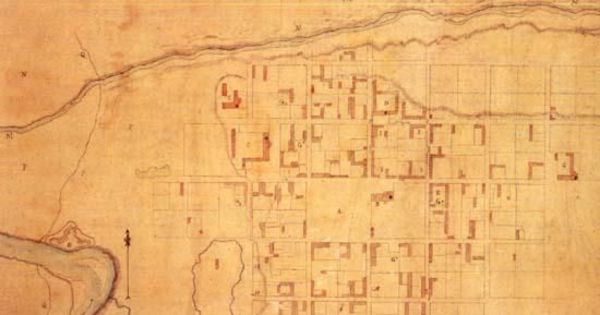 Plano de la antigua ciudad de Osorno, refundada en 1796