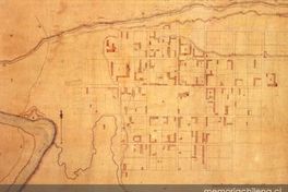 Plano de la antigua ciudad de Osorno, refundada en 1796