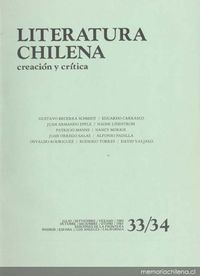 Literatura chilena, creación y crítica : n° 33/34, jul/sep, verano 1985