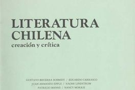 Literatura chilena, creación y crítica : n° 33/34, jul/sep, verano 1985