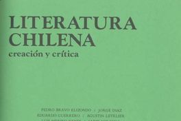 Literatura chilena, creación y crítica, nos. 36/37, abr.-jun. (primavera 1986)- jul.-sep. (verano 1986)