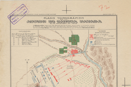 Plano topográfico de la acción de Cancha Rayada, 1818