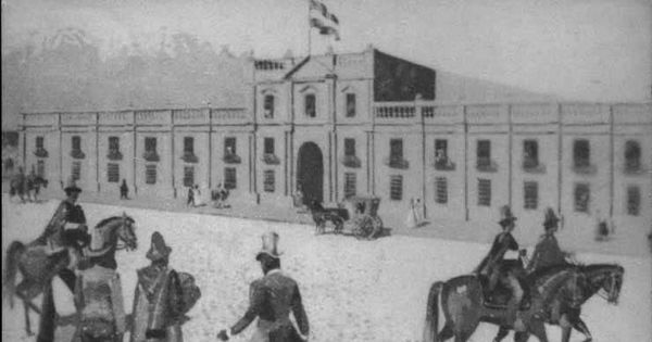 Palacio de La Moneda a comienzos del siglo XIX