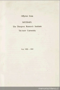 Documentos relacionados con la primera comunidad judia de Chile 1909-1914