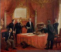 Balmaceda preside el Consejo de Ministros el 7 de enero de 1891 en La Moneda