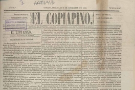 El Copiapino : 18 de septiembre de 1850