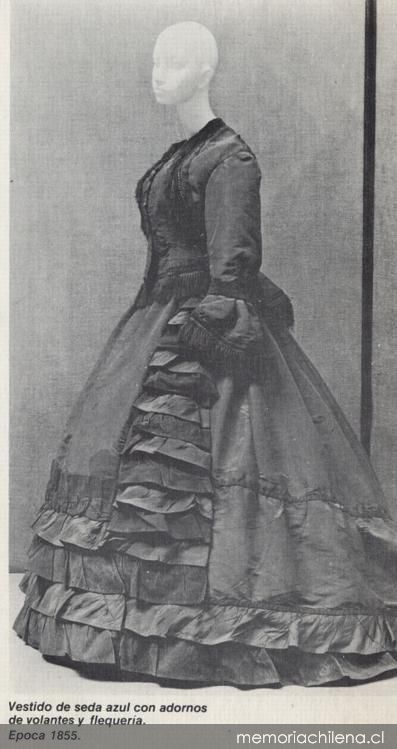 Vestidos: 1855 y 1870