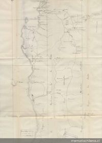 Mapa de la Región de la Araucanía, siglo XIX