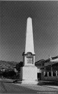 Obelisco recordatorio a Portales, 1919