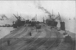 Muelle del carbón de los Ferrocarriles del Estado en Valparaíso