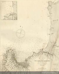 Rada de Valparaíso. Plano levantado por Luis Pomar, Luis Uribe y Alvaro Bianchi Tupper en 1877.