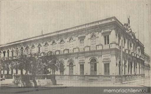 Edificio El Mercurio de Santiago hacia 1918