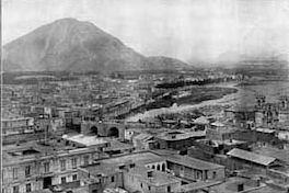 Lima durante la ocupación chilena, vista desde el cerro San Cristóbal, 1881