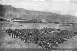 Regimiento N° 2 de línea antes de embarcarse a Pisagua, 1879
