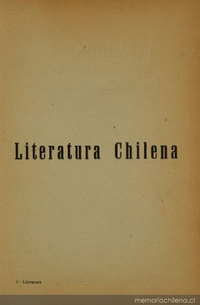 Literatura chilena
