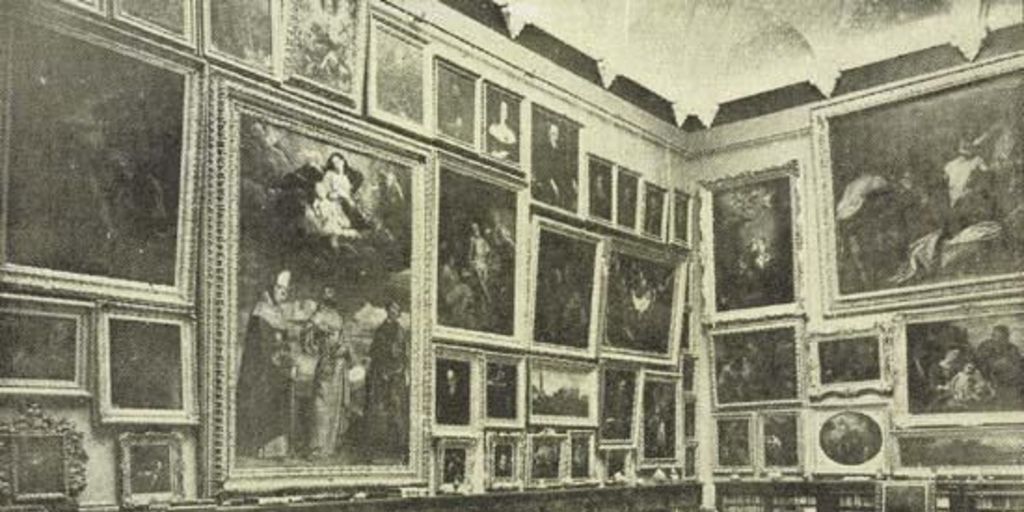 Palacio de la señora Blanca Vergara de Errázuriz, galerías de pintura