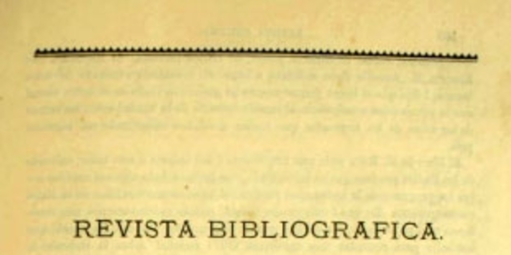 Revista bibliográfica: 1º de enero de 1875