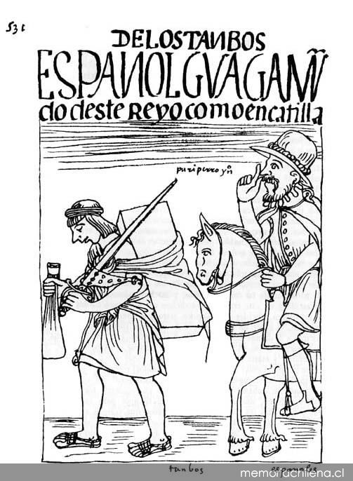 De los tambos : español guaguamundo de este reino como en Castilla hacia 1600