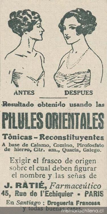 Aviso publicitario sobre belleza, 1931