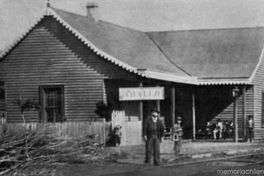 Estación de Arauco, destinada a recibir el carbón de las diversas minas de la zona