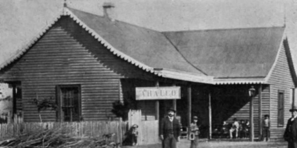 Estación de Arauco, destinada a recibir el carbón de las diversas minas de la zona