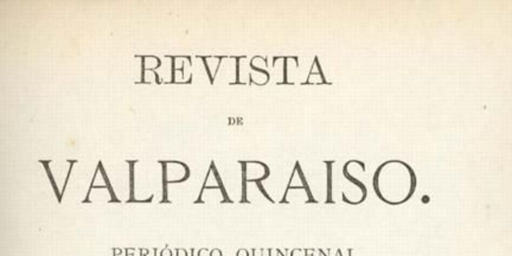 Revista de Valparaíso