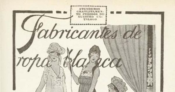 Publicidad de fabricantes de ropa blanca Fratelli Castegneto