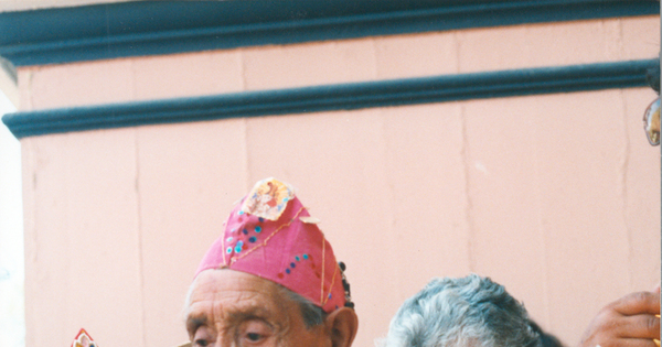 Bailarín chino en la Fiesta de la Virgen de Andacollo, diciembre, 1996