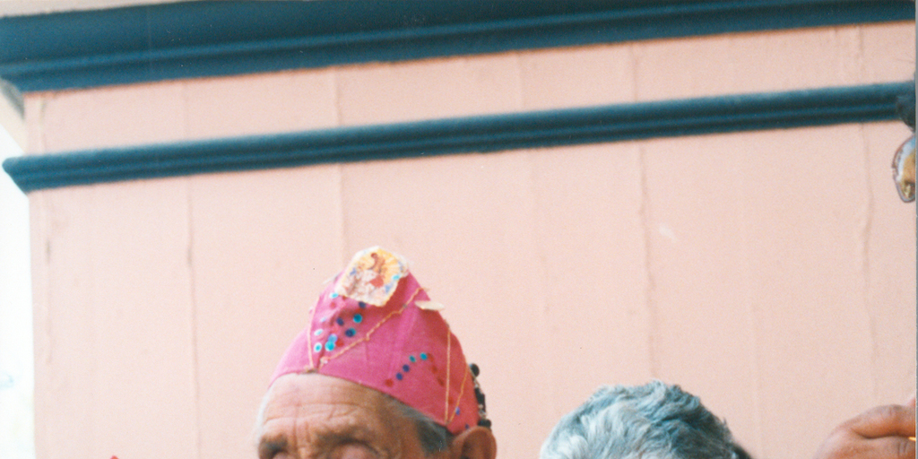 Bailarín chino en la Fiesta de la Virgen de Andacollo, diciembre, 1996