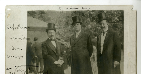Rubén Darío, Francisco Contreras y Leopoldo Lugones en Luxemburgo