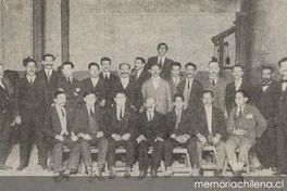 Tipógrafos de El Mercurio, ca. 1918