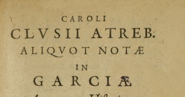 Aliquot notæ in Garciæ Aromatum Historiam