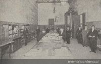 Sala de compaginación de El Mercurio de Valparaíso, ca. 1918