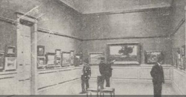 Salón de exposiciones de El Mercurio, ca. 1918