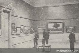 Salón de exposiciones de El Mercurio, ca. 1918