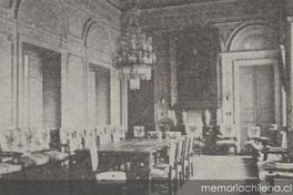 Salón de reuniones de El Mercurio, ca. 1918