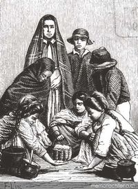 Muchachas del pueblo, siglo XIX